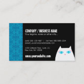  Katten op blauw Visitekaartje (Achterkant)