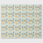 Katten op boeken cadeaupapier (Vlak)