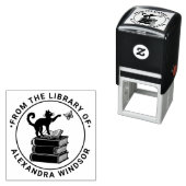 Katten op boeken slaan vlinder Bibliotheek Boek Na Zelfinktende Stempel (In situ)