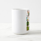 Katten op boekenplank, kat en boekenboekje koffiemok (Center)