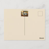 Katten op de bank - leuke scène in  look briefkaart (Achterkant)