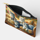 Katten op de bank - leuke scène in look etui (Open)