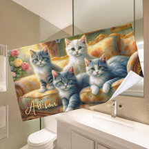 Katten op de bank - leuke scène in  look