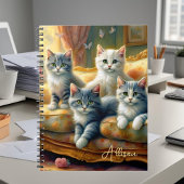 Katten op de bank - leuke scène in  look notitieboek