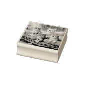 Katten op de bank - leuke scène in  look rubberstempel (Stempel)