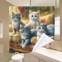 Katten op de bank - leuke scène in  look