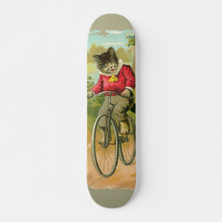 katten op de fiets persoonlijk skateboard