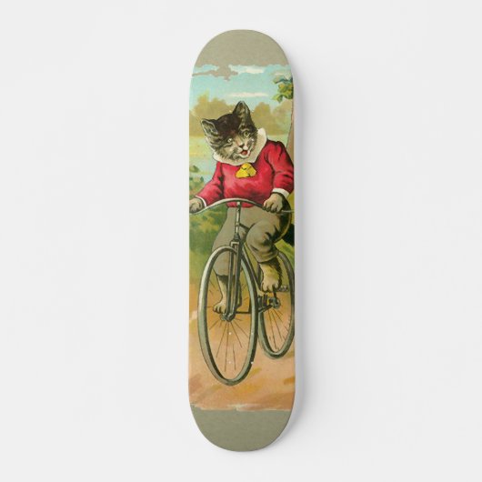  katten op de fiets persoonlijk skateboard (Voorkant)