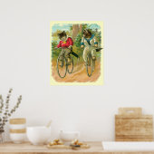  katten op de fiets poster (Keuken)