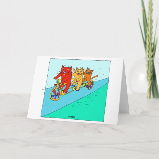 Katten op de Kaart van de Kunst van Fietsen (Achterkant)