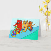 Katten op de Kaart van de Kunst van Fietsen (Gele Bloem)