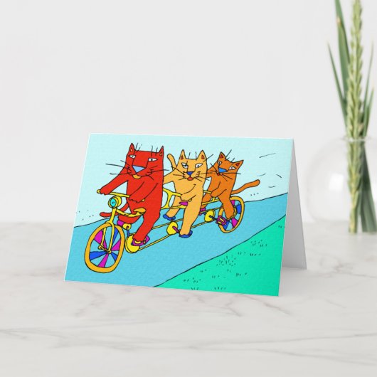 Katten op de Kaart van de Kunst van Fietsen (Voorkant)