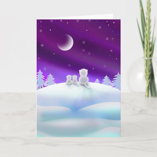 Katten op de Kaart van de Vakantie Snowhill (Voorkant)