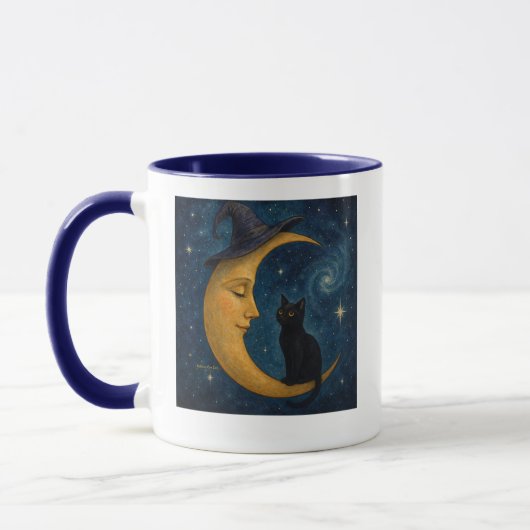 Katten op de maan koffiemok mok (Links)
