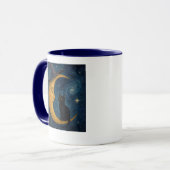 Katten op de maan koffiemok mok (Voorkant links)