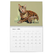 Katten op de Maand Kalender (Mar 2026)