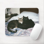 katten op de mousepad muismat (Met muis)