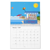 Katten op de strand agenda kalender (Feb 2027)