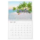 Katten op de strand agenda kalender (Mar 2027)