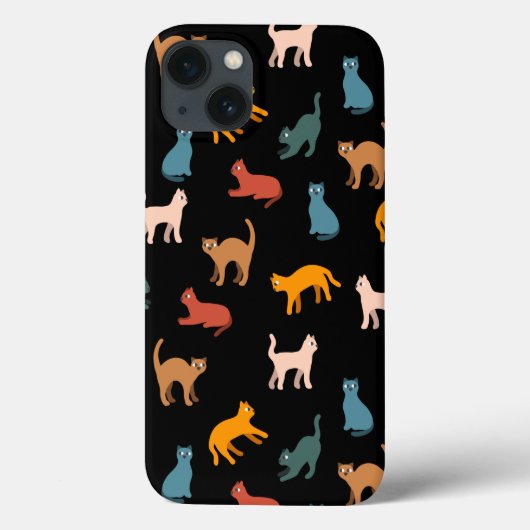 Katten op de zwarte Case-Mate iPhone case (Achterkant)