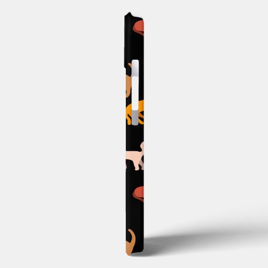 Katten op de zwarte Case-Mate iPhone case (Achterkant / Links)