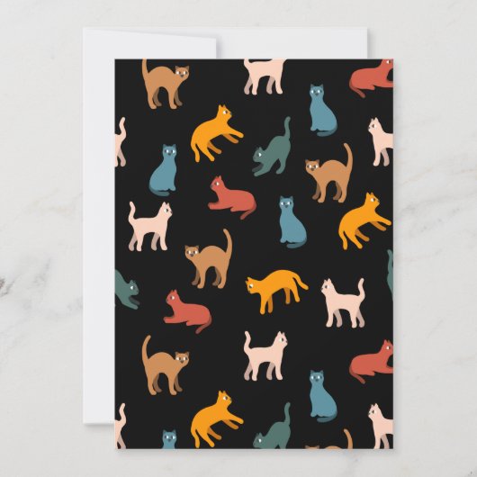 Katten op de zwarte kaart (Voorkant)