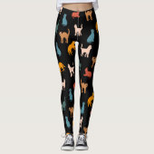 Katten op de zwarte leggings (Voorkant)