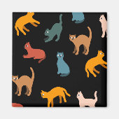 Katten op de zwarte magneet (Voorkant)