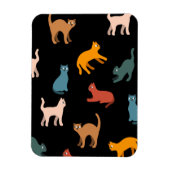 Katten op de zwarte magneet (Verticaal)
