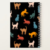 Katten op de zwarte notitieboek (Achterkant)