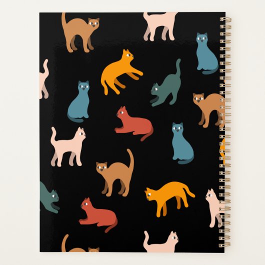 Katten op de zwarte planner (Achterkant)