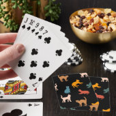 Katten op de zwarte pokerkaarten (Insitu)