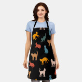 Katten op de zwarte schort (Gedragen)