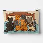 Katten op een Bed Etui (Achterkant)