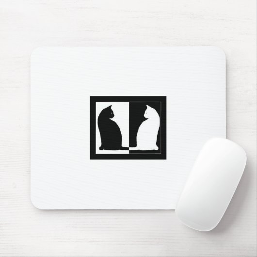Katten op een muispad muismat (Met muis)