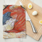 Katten op een rode doek, Franz Marc Theedoek (Quarter Fold)