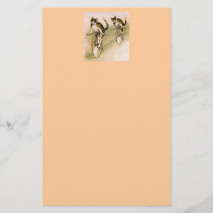 katten op fietsen briefpapier