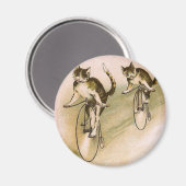  katten op fietsen magneet (Voorkant / Achterkant)