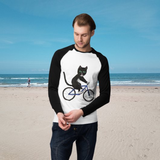 Katten op fietsen met kattensportfietser t-shirt
