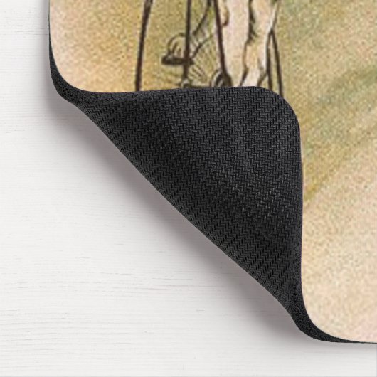  katten op fietsen muismat (Hoek)