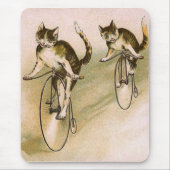  katten op fietsen muismat (Voorkant)
