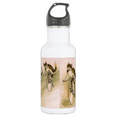 Katten op fietsen waterfles (Voorkant)