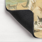 "Katten op het strand "  Mousepad Muismat (Hoek)
