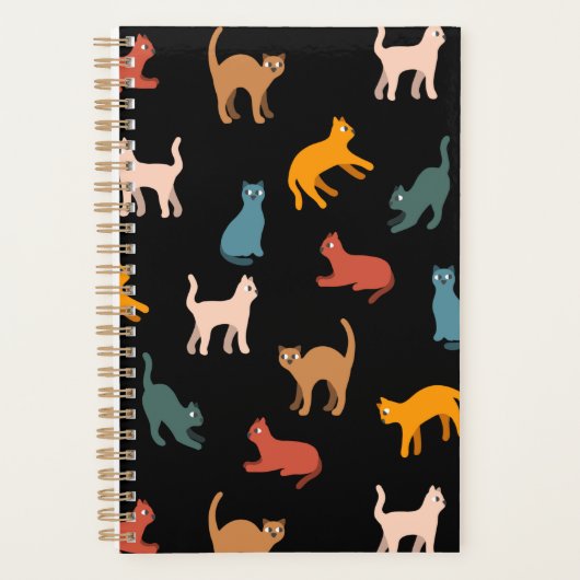 Katten op het zwart planner (Voorkant)
