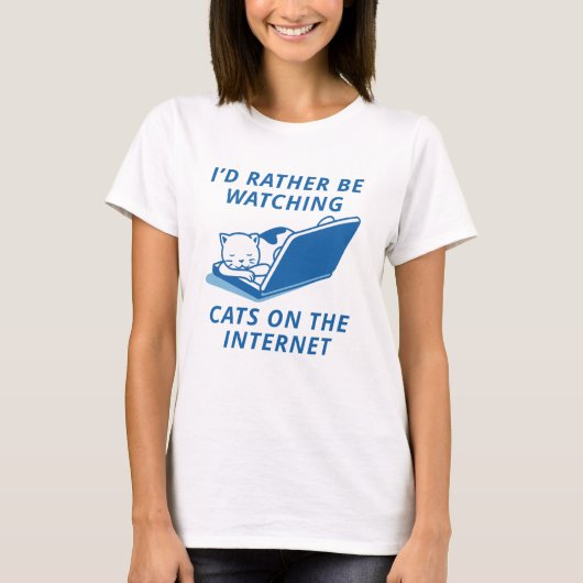 Katten op internet t-shirt (Voorkant)