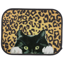 Katten op Leopard Print Background