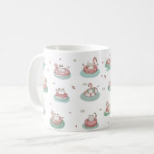 Katten op opblaasbare ringen Mok (Voorkant links)