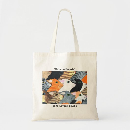 Katten op Parade Canvas tas (Voorkant)