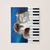 Katten op Piano Legpuzzel (Verticaal)