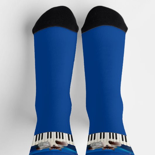 Katten op Piano Sokken (Top)